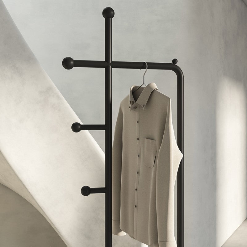 Contemporary Metal Entry Hall Tree 72.83 Inch Tall Hall Stand Clearhalo 'Entry & Mudroom Furniture' 'furn' 'furn_hall_tree_coat_racks' 'Furniture' 'Hall Trees & Coat Racks' 'hall_tree_coat_racks' 7401451