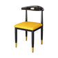 Indoor Open Back Dining Chair Industrial Upholstered Armless Chair