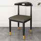 Indoor Open Back Dining Chair Industrial Upholstered Armless Chair