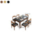 Contemporary Rectangle Dinner Table 4 Legs Kitchen Dining Table Clearhalo 'Dining Tables & Seating' 'Dining Tables' 'dining_table' 'furn' 'furn_dining_table' 'Furniture' 'Kitchen & Dining Furniture' 7401809