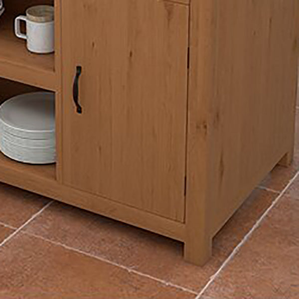 Tavolo da pranzo dell'isola con armadio in marmo di preparazione in marmo