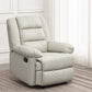 Faux Leather Swivel Base Recliner Chair Modern 36.2" W Recliners with Massage Light Gray Clearhalo 'Chairs & Seating' 'furn' 'furn_recliners' 'Furniture' 'Living Room Furniture' 'Recliners' 7401981