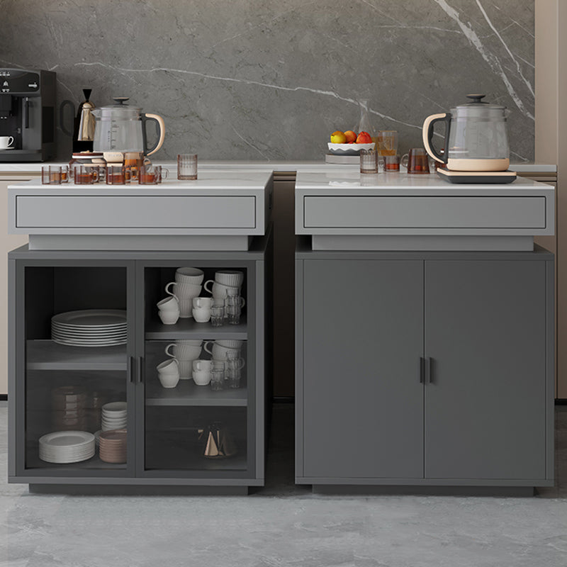 Mobili moderni in pietra da cucina 5 pezzi mobili da pranzo multi -scopo