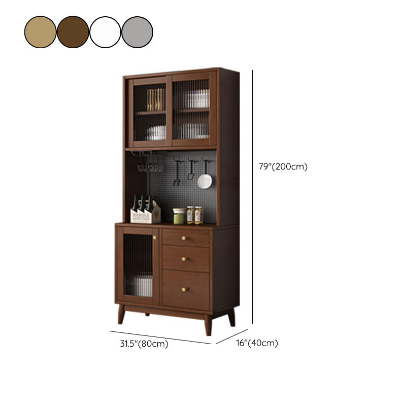 Modern Wood Sideboard Table Open Storage Cabinets Included for Living Room Clearhalo 'buffet_sideboard' 'Buffets & Sideboards' 'furn' 'furn_buffet_sideboard' 'Furniture' 'Kitchen & Dining Furniture' 7402502