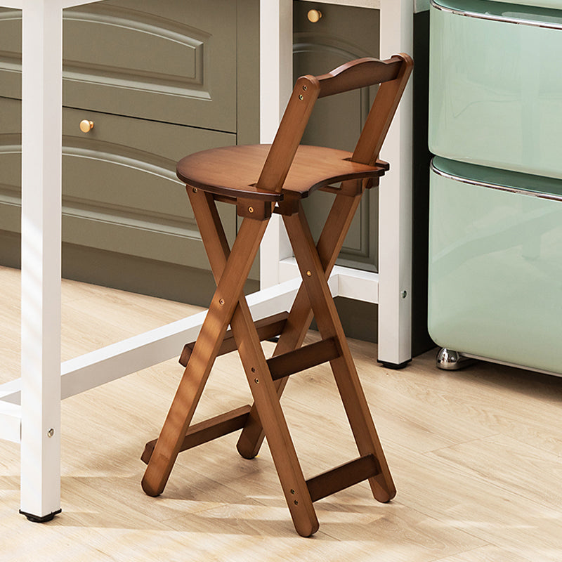 Folding Counter and Bar Stool Modern Style Wood Stool for Patio Use Clearhalo 'Bar Furniture' 'Bar Stools' 'bar_stools' 'furn' 'furn_bar_stools' 'Furniture' 'Kitchen & Dining Furniture' 7403345