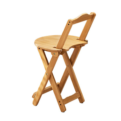 Folding Counter and Bar Stool Modern Style Wood Stool for Patio Use Natural 1 Piece Short Stool(18"H) Clearhalo 'Bar Furniture' 'Bar Stools' 'bar_stools' 'furn' 'furn_bar_stools' 'Furniture' 'Kitchen & Dining Furniture' 7403346