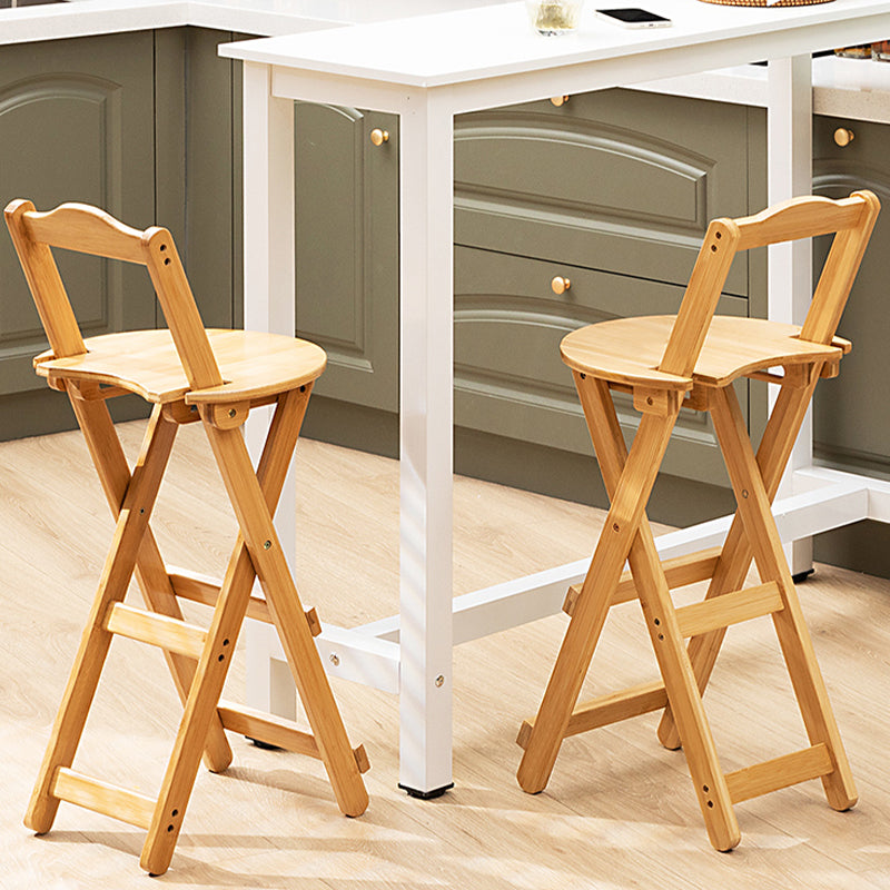 Folding Counter and Bar Stool Modern Style Wood Stool for Patio Use Clearhalo 'Bar Furniture' 'Bar Stools' 'bar_stools' 'furn' 'furn_bar_stools' 'Furniture' 'Kitchen & Dining Furniture' 7403348