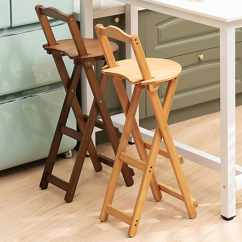 Folding Counter and Bar Stool Modern Style Wood Stool for Patio Use Clearhalo 'Bar Furniture' 'Bar Stools' 'bar_stools' 'furn' 'furn_bar_stools' 'Furniture' 'Kitchen & Dining Furniture' 7403360