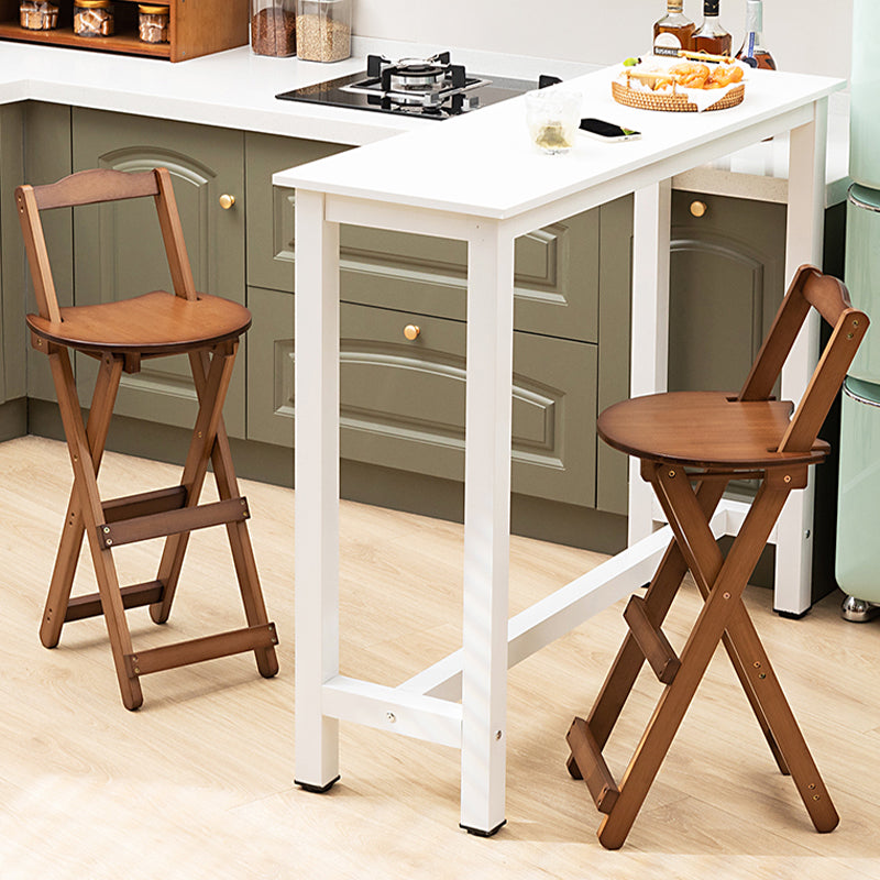 Folding Counter and Bar Stool Modern Style Wood Stool for Patio Use Clearhalo 'Bar Furniture' 'Bar Stools' 'bar_stools' 'furn' 'furn_bar_stools' 'Furniture' 'Kitchen & Dining Furniture' 7403363