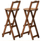 Folding Counter and Bar Stool Modern Style Wood Stool for Patio Use Tan 2 Piece Set Bar Stool(30"H) Clearhalo 'Bar Furniture' 'Bar Stools' 'bar_stools' 'furn' 'furn_bar_stools' 'Furniture' 'Kitchen & Dining Furniture' 7403364
