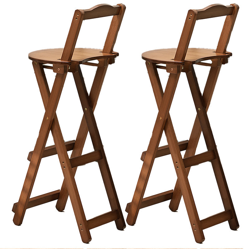Folding Counter and Bar Stool Modern Style Wood Stool for Patio Use Tan 2 Piece Set Bar Stool(30"H) Clearhalo 'Bar Furniture' 'Bar Stools' 'bar_stools' 'furn' 'furn_bar_stools' 'Furniture' 'Kitchen & Dining Furniture' 7403364