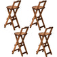 Folding Counter and Bar Stool Modern Style Wood Stool for Patio Use Tan 4 Piece Set Counter Stool(25"H) Clearhalo 'Bar Furniture' 'Bar Stools' 'bar_stools' 'furn' 'furn_bar_stools' 'Furniture' 'Kitchen & Dining Furniture' 7403368