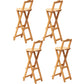 Folding Counter and Bar Stool Modern Style Wood Stool for Patio Use Natural 4 Piece Set Bar Stool(30"H) Clearhalo 'Bar Furniture' 'Bar Stools' 'bar_stools' 'furn' 'furn_bar_stools' 'Furniture' 'Kitchen & Dining Furniture' 7403371