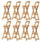 Folding Counter and Bar Stool Modern Style Wood Stool for Patio Use Natural 8 Piece Set Bar Stool(30"H) Clearhalo 'Bar Furniture' 'Bar Stools' 'bar_stools' 'furn' 'furn_bar_stools' 'Furniture' 'Kitchen & Dining Furniture' 7403383