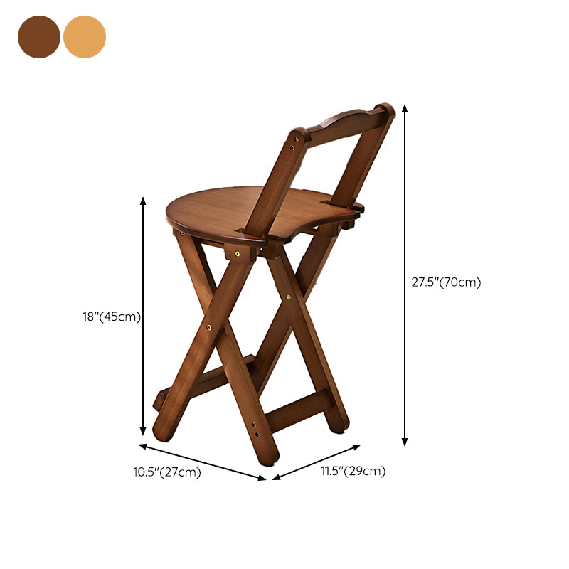 Folding Counter and Bar Stool Modern Style Wood Stool for Patio Use Clearhalo 'Bar Furniture' 'Bar Stools' 'bar_stools' 'furn' 'furn_bar_stools' 'Furniture' 'Kitchen & Dining Furniture' 7403384