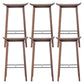 Industrial Solid Wood Stool Saddle Seat Stool for Living Room Walnut 6 Piece Set Clearhalo 'Bar Furniture' 'Bar Stools' 'bar_stools' 'furn' 'furn_bar_stools' 'Furniture' 'Kitchen & Dining Furniture' 7403391