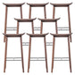 Industrial Solid Wood Stool Saddle Seat Stool for Living Room Walnut 8 Piece Set Clearhalo 'Bar Furniture' 'Bar Stools' 'bar_stools' 'furn' 'furn_bar_stools' 'Furniture' 'Kitchen & Dining Furniture' 7403393