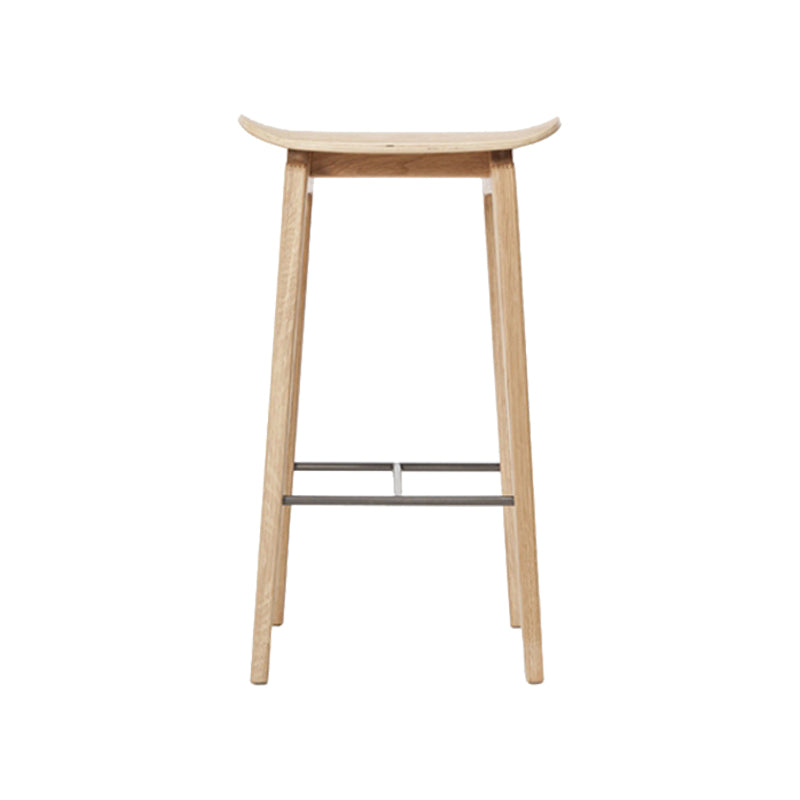 Industrial Solid Wood Stool Saddle Seat Stool for Living Room Natural 1 Piece Clearhalo 'Bar Furniture' 'Bar Stools' 'bar_stools' 'furn' 'furn_bar_stools' 'Furniture' 'Kitchen & Dining Furniture' 7403396