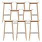 Industrial Solid Wood Stool Saddle Seat Stool for Living Room Natural 8 Piece Set Clearhalo 'Bar Furniture' 'Bar Stools' 'bar_stools' 'furn' 'furn_bar_stools' 'Furniture' 'Kitchen & Dining Furniture' 7403400