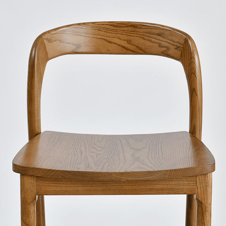 Indoor Solid Wood Bar Stool Upholstered Bar Stool with Footrest Clearhalo 'Bar Furniture' 'Bar Stools' 'bar_stools' 'furn' 'furn_bar_stools' 'Furniture' 'Kitchen & Dining Furniture' 7403420