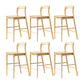 Indoor Solid Wood Bar Stool Upholstered Bar Stool with Footrest Natural 6 Piece Set Clearhalo 'Bar Furniture' 'Bar Stools' 'bar_stools' 'furn' 'furn_bar_stools' 'Furniture' 'Kitchen & Dining Furniture' 7403434