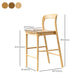 Indoor Solid Wood Bar Stool Upholstered Bar Stool with Footrest Clearhalo 'Bar Furniture' 'Bar Stools' 'bar_stools' 'furn' 'furn_bar_stools' 'Furniture' 'Kitchen & Dining Furniture' 7403447