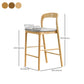 Indoor Solid Wood Bar Stool Upholstered Bar Stool with Footrest Clearhalo 'Bar Furniture' 'Bar Stools' 'bar_stools' 'furn' 'furn_bar_stools' 'Furniture' 'Kitchen & Dining Furniture' 7403449