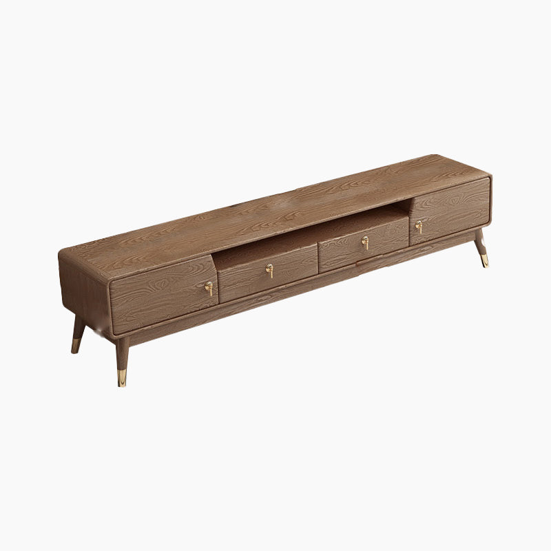 Solid Wood TV Media Console Scandinavian Stand Console with Drawers 79"L x 16"W x 18"H Clearhalo 'furn' 'furn_tv_stands_entertainment_centers' 'Furniture' 'Living Room Furniture' 'TV Stands & Entertainment Centers' 'TV Stands & Media Storage Furniture' 'tv_stands_entertainment_centers' 7403469