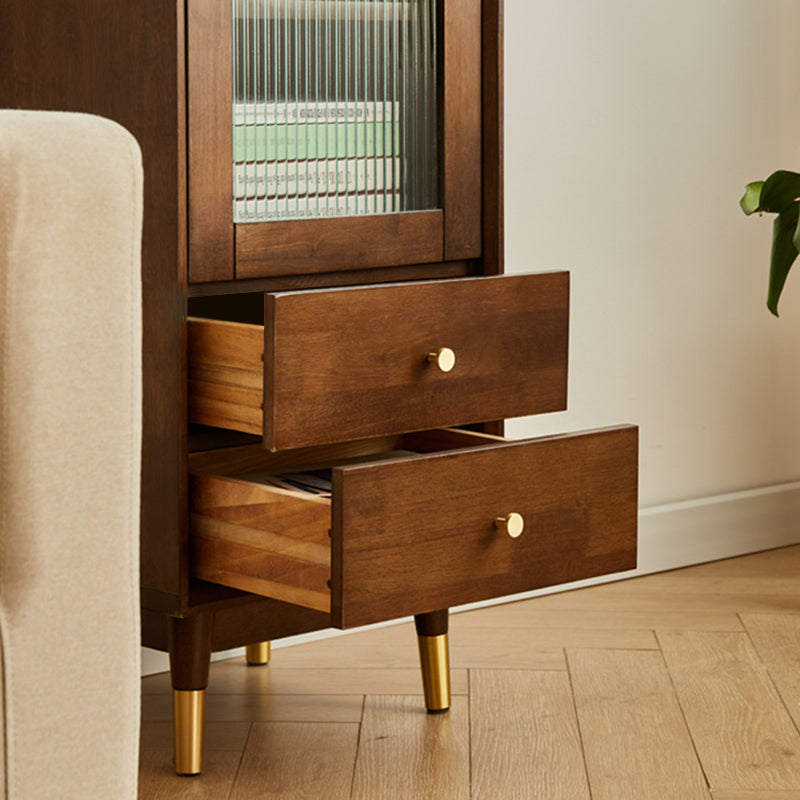 Contemporary Sideboard Rubberwood Sideboard Cabinet for Kitchen Clearhalo 'buffet_sideboard' 'Buffets & Sideboards' 'furn' 'furn_buffet_sideboard' 'Furniture' 'Kitchen & Dining Furniture' 7403596