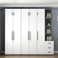 Engineered Wood Wardrobe Cabinet Modern Style Wardrobe Closet with Shelves