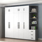 Engineered Wood Wardrobe Cabinet Modern Style Wardrobe Closet with Shelves