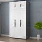 Engineered Wood Wardrobe Cabinet Modern Style Wardrobe Closet with Shelves