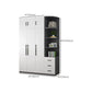 Engineered Wood Wardrobe Cabinet Modern Style Wardrobe Closet with Shelves