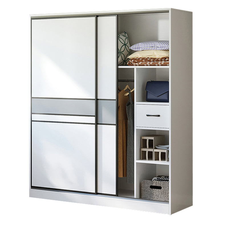 Armario de madera artificial Armario moderno con puertas correderas para dormitorio