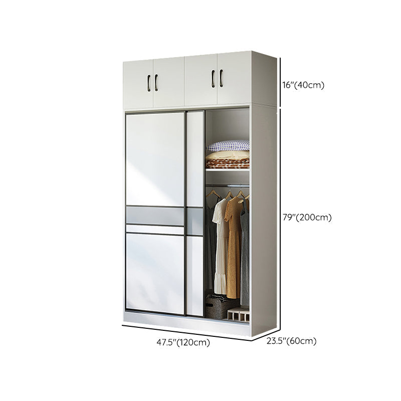 Armario de madera artificial Armario moderno con puertas correderas para dormitorio