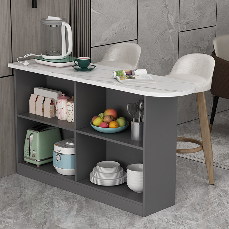 Wood Bar Table Modern Dining Table for Kitchen Living Room Coffee Room Clearhalo 'Bar Furniture' 'Bar Tables' 'bar_tables' 'furn' 'furn_bar_tables' 'Furniture' 'Kitchen & Dining Furniture' 7404056
