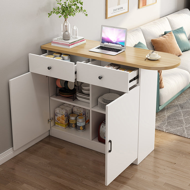 Specialty Contemporary Pub Table with Pedestal Manufactured Wood Bar Table Clearhalo 'Bar Furniture' 'Bar Tables' 'bar_tables' 'furn' 'furn_bar_tables' 'Furniture' 'Kitchen & Dining Furniture' 7404101