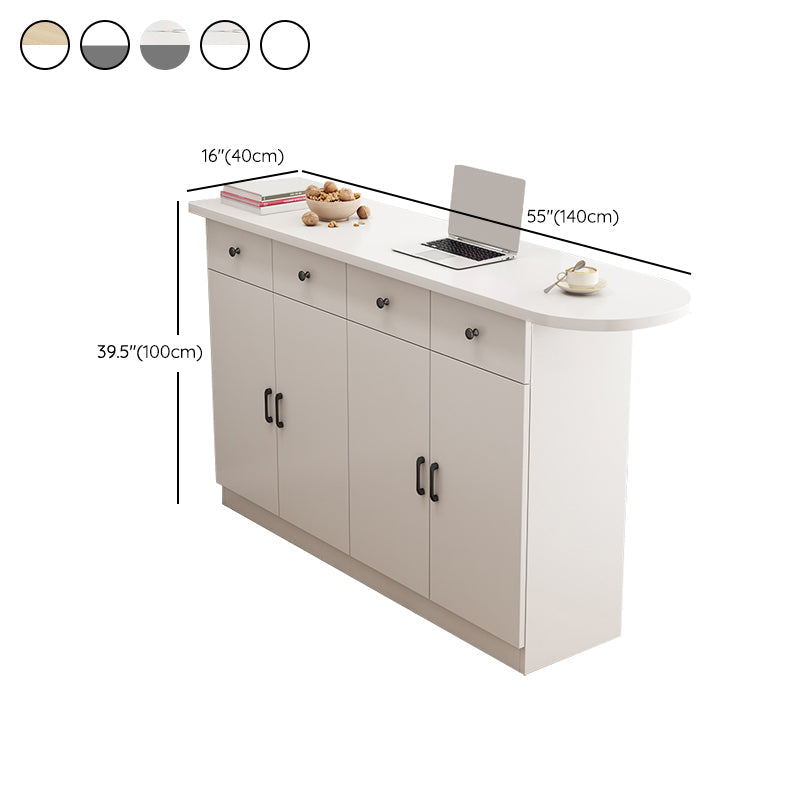 Specialty Contemporary Pub Table with Pedestal Manufactured Wood Bar Table Clearhalo 'Bar Furniture' 'Bar Tables' 'bar_tables' 'furn' 'furn_bar_tables' 'Furniture' 'Kitchen & Dining Furniture' 7404105