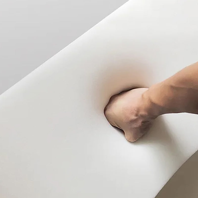 White Wool Accent Armchair with Sled Base and Tight Back in Solid Wood Clearhalo 'Accent Chairs' 'accent_chairs' 'Chairs & Seating' 'furn' 'furn_accent_chairs' 'Furniture' 'Living Room Furniture' 7404124