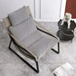 Mid-Century Modern Accent Armchair with Loose Back and Sled Base Clearhalo 'Accent Chairs' 'accent_chairs' 'Chairs & Seating' 'furn' 'furn_accent_chairs' 'Furniture' 'Living Room Furniture' 7404129