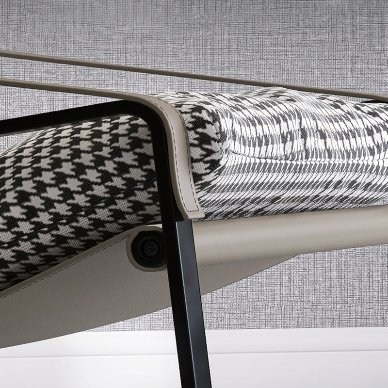 Mid-Century Modern Accent Armchair with Loose Back and Sled Base Clearhalo 'Accent Chairs' 'accent_chairs' 'Chairs & Seating' 'furn' 'furn_accent_chairs' 'Furniture' 'Living Room Furniture' 7404138