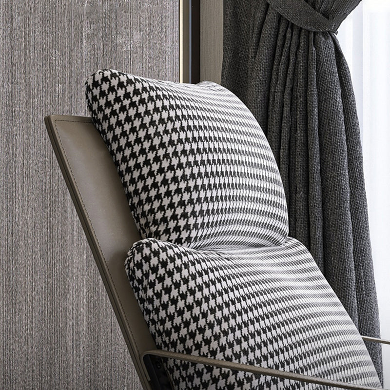 Mid-Century Modern Accent Armchair with Loose Back and Sled Base Clearhalo 'Accent Chairs' 'accent_chairs' 'Chairs & Seating' 'furn' 'furn_accent_chairs' 'Furniture' 'Living Room Furniture' 7404140