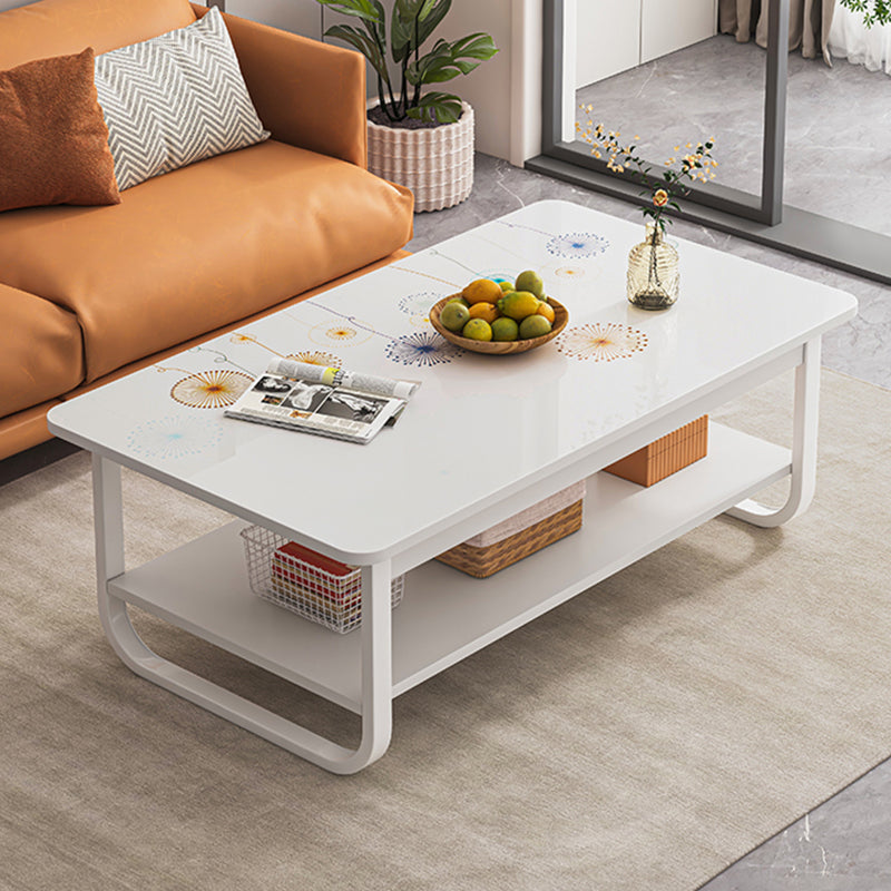 Contemporary Sled Cocktail Table Rectangle Single Coffee Table Clearhalo 'Coffee & Accent Tables' 'Coffee Tables' 'coffee_tables' 'furn' 'furn_coffee_tables' 'Furniture' 'Living Room Furniture' 7404244