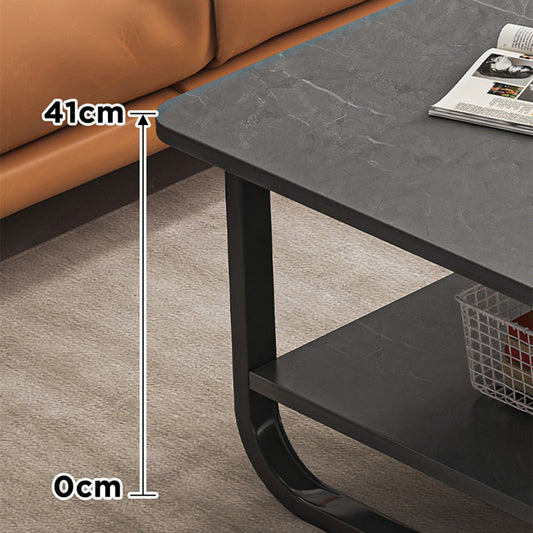 Contemporary Sled Cocktail Table Rectangle Single Coffee Table Clearhalo 'Coffee & Accent Tables' 'Coffee Tables' 'coffee_tables' 'furn' 'furn_coffee_tables' 'Furniture' 'Living Room Furniture' 7404260