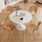 Round Dining Set for Kitchen 1/2/3/4/5 Pcs Stone Top Dinette Set 5 Pieces: Table, 4 Chairs Clearhalo 'Dining Room Sets' 'Dining Tables & Seating' 'dining_room_set' 'furn' 'furn_dining_room_set' 'Furniture' 'Kitchen & Dining Furniture' 7404773