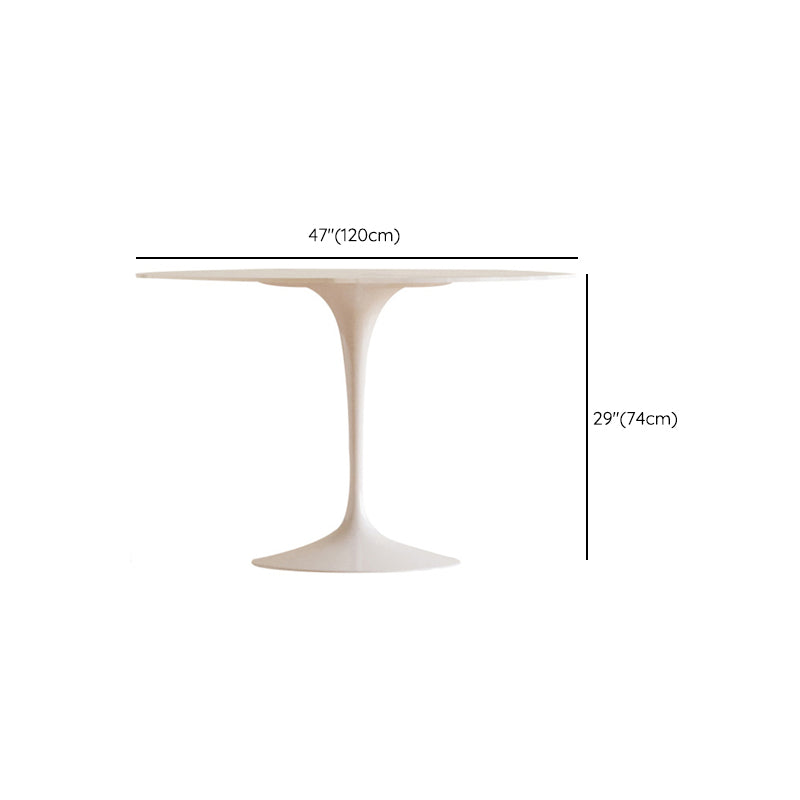 Round Dining Set for Kitchen 1/2/3/4/5 Pcs Stone Top Dinette Set Clearhalo 'Dining Room Sets' 'Dining Tables & Seating' 'dining_room_set' 'furn' 'furn_dining_room_set' 'Furniture' 'Kitchen & Dining Furniture' 7404782