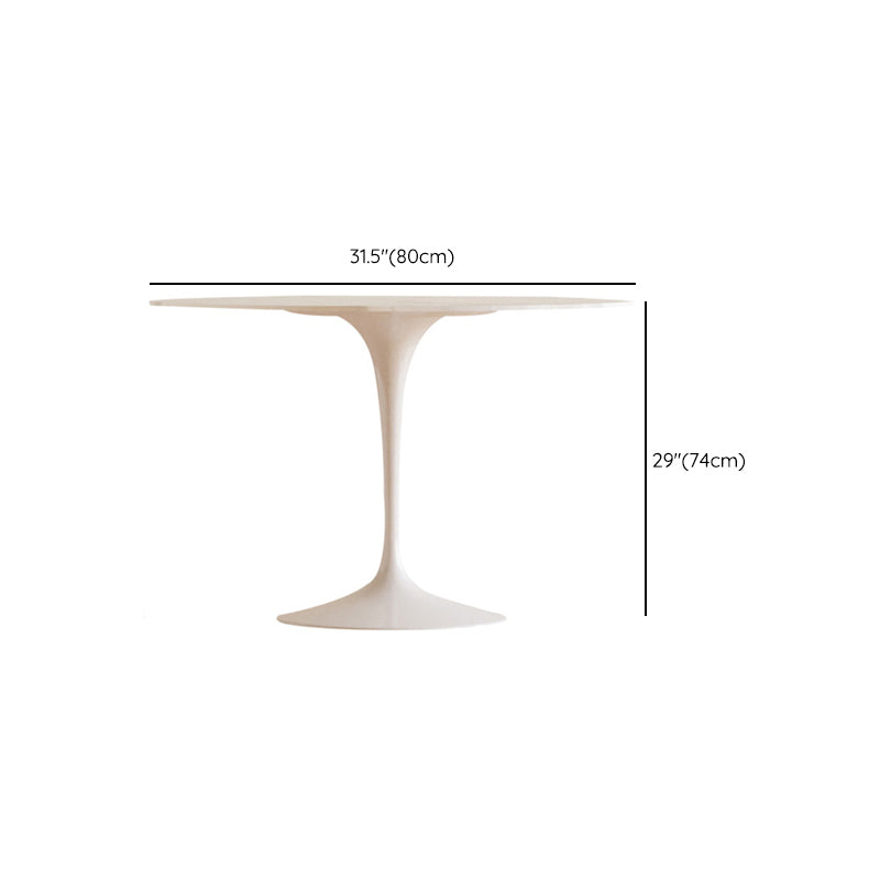 Round Dining Set for Kitchen 1/2/3/4/5 Pcs Stone Top Dinette Set Clearhalo 'Dining Room Sets' 'Dining Tables & Seating' 'dining_room_set' 'furn' 'furn_dining_room_set' 'Furniture' 'Kitchen & Dining Furniture' 7404784
