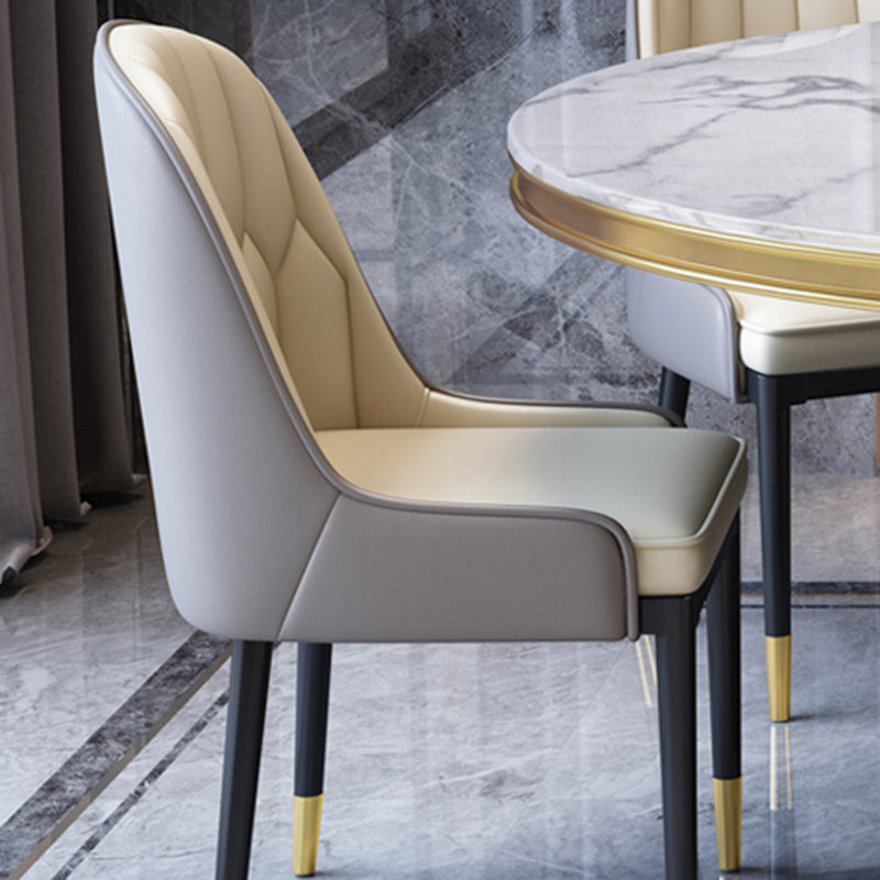 Ensemble de table à manger en marbre moderne 1/2/5/7 pièces avec ensemble de meubles de cuisine de base en métal