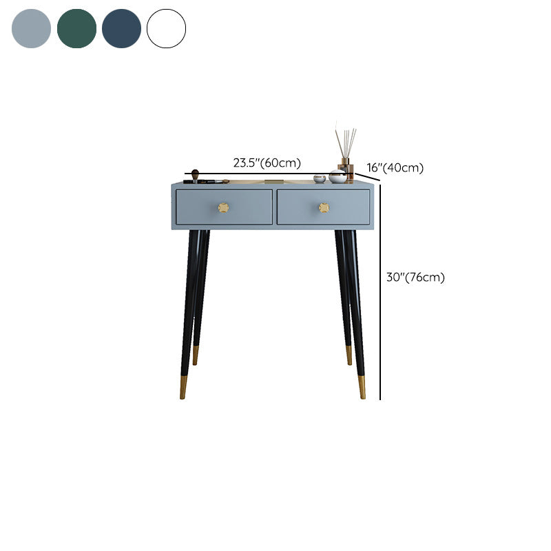 Modern Solid Wood Vanity Dressing Table with Mirror and Stool Clearhalo 'Bedroom Furniture' 'furn' 'furn_makeup_vanities' 'Furniture' 'Makeup Vanities' 'makeup_vanities' 7404999