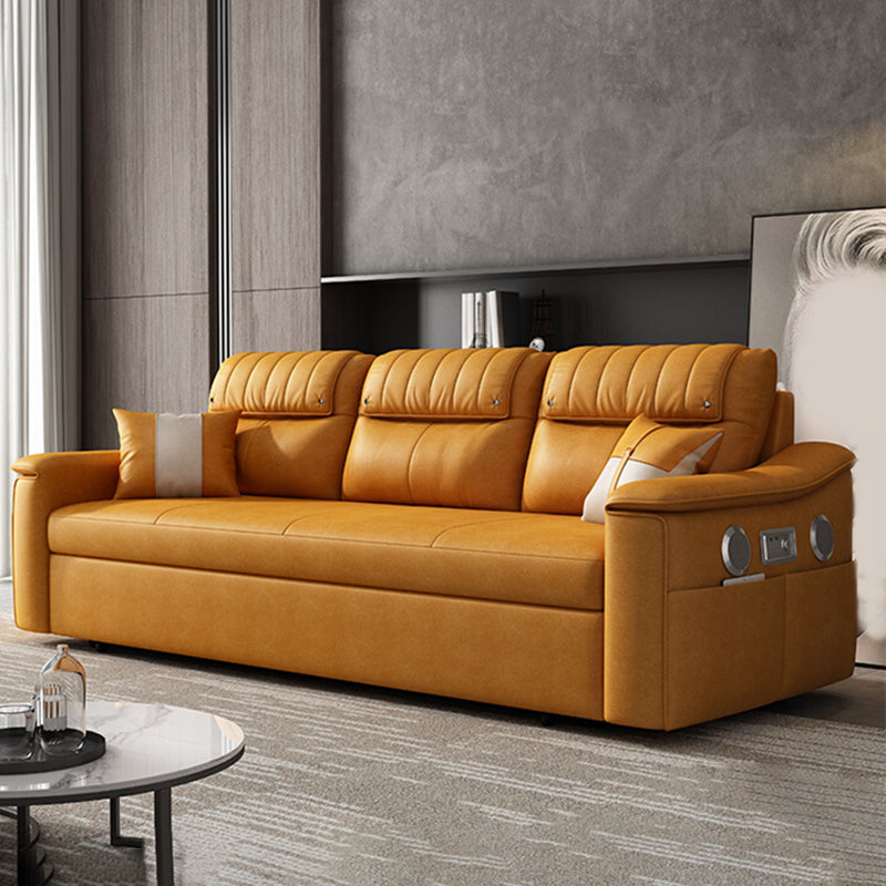 Divano letto per dormiente futon scandinavo telaio futon in pelle incollata